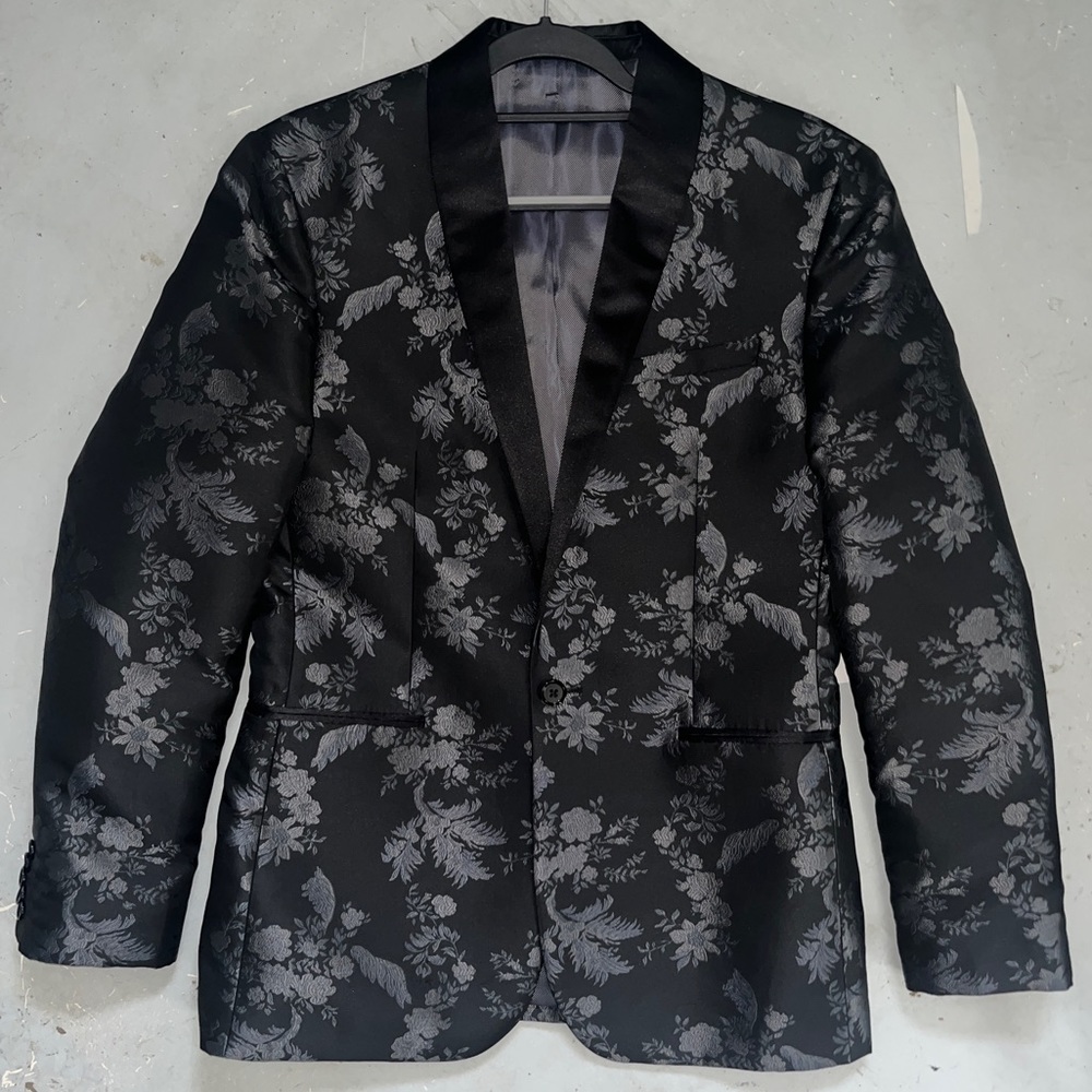 Express Brocade Suit Jacket